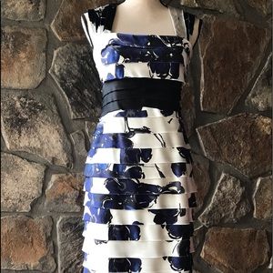 Jones New York floral shutter pleat dress